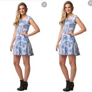 R2D2 all over print skater dress Sz S